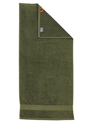 DONE Deluxe Handtuch, Baumwolle, Khaki, 50 x 100 x 1 cm von DONE