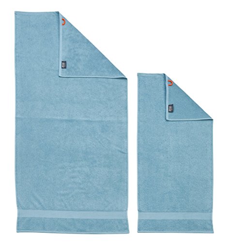 DONE Deluxe Set Handtuch, Baumwolle, Ozean, 70 x 140 x 1 cm von DONE