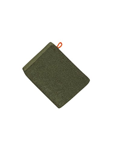 DONE Deluxe Waschhandschuh, Baumwolle, Khaki, 16 x 21 x 1 cm von DONE