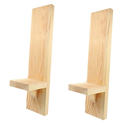DONFAMDS 1 Paar Wandkerzenhalter aus Holz Vintage Teelichthalter für Flur Wohnzimmer Deko Einfache Wandmontage Design für Festliche Anlässe und Nostalgische DONFAMDS 1 Paar Wandkerzenhalter aus Holz Vintage Teelichthalter für Flur Wohnzimmer Deko Einfache Wandmontage Design für Festliche Anlässe und Nostalgische von DONFAMDS
