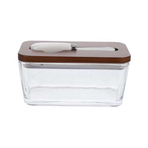 DONFAMDS 1 Satz Butterdose Vintage Butter Dish Butterhalter Buttersparer Bambus von DONFAMDS