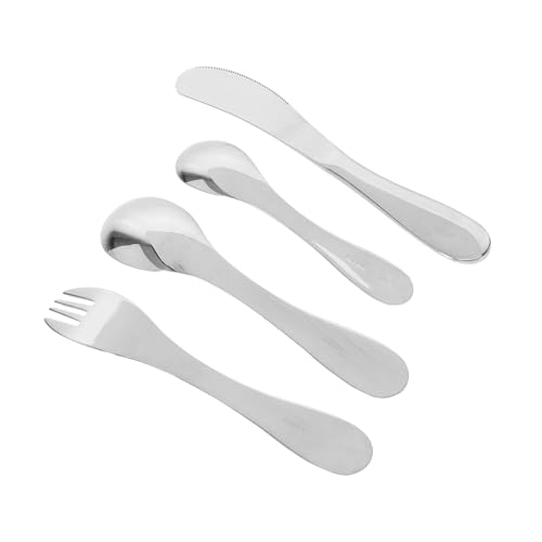 DONFAMDS 1 Satz Kinderbesteck Set Teiliges Utensilien Set für Kleinkinder mit Ergonomischem Kindgerechtes Design Spülmaschinenfestes Geschirr für Jungen DONFAMDS 1 Satz Kinderbesteck Set Teiliges Utensilien Set für Kleinkinder mit Ergonomischem Kindgerechtes Design Spülmaschinenfestes Geschirr für Jungen von DONFAMDS