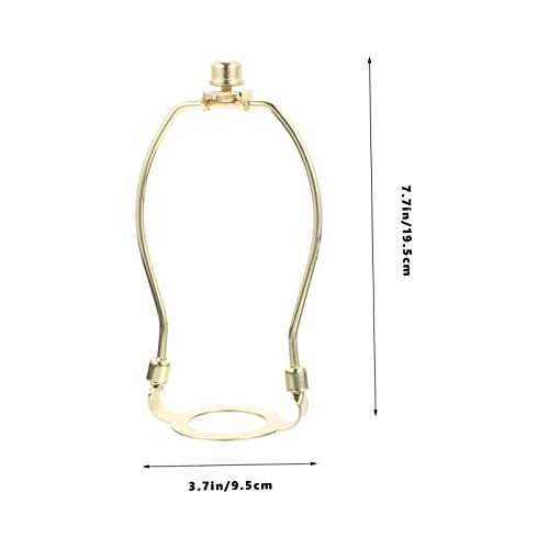 DONFAMDS 1 Satz Lampenschirm Halterung Robuste Lampenharfe für DIY Lampenprojekte Verstellbar Langlebig Geeignet für Tisch und Deckenleuchten Goldene Metalloberfläche DONFAMDS 1 Satz Lampenschirm Halterung Robuste Lampenharfe für DIY Lampenprojekte Verstellbar Langlebig Geeignet für Tisch und Deckenleuchten Goldene Metalloberfläche von DONFAMDS