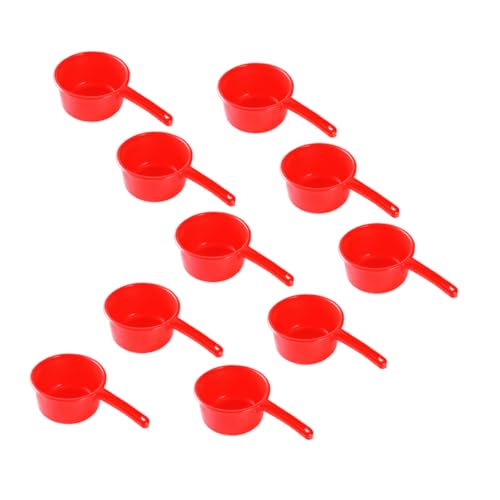 DONFAMDS 10 Stück Teiliges Großer Kunststoff Wasserlöffel mit Langem Griff Multifunktionale Gießkanne für Garten Bewässern von Pflanzen und Waschen Gemüse von DONFAMDS