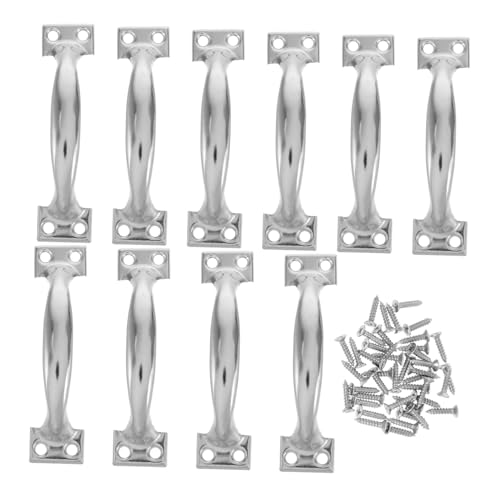 DONFAMDS 10 Stück Vintage Türgriffe Antike Bogenform für Schranktüren Küchenschränke Einfache Installation Vielseitige Anwendung Silber DONFAMDS 10 Stück Vintage Türgriffe Antike Bogenform für Schranktüren Küchenschränke Einfache Installation Vielseitige Anwendung Silber von DONFAMDS