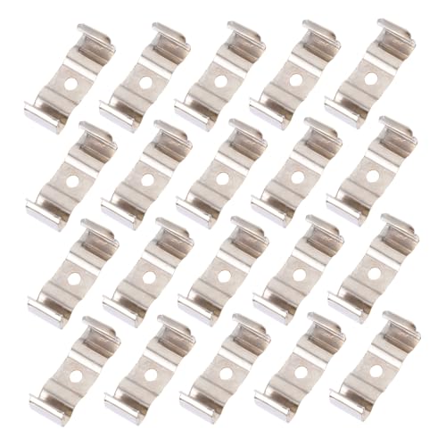 DONFAMDS 100 Stück LED Lampenhalter aus Hochwertigem Mangansstahl Langlebige Leuchtstoffröhren Halterung Einfache Montage für LED Röhren Stabile Befestigungsklammern für Deckenlampen DONFAMDS 100 Stück LED Lampenhalter aus Hochwertigem Mangansstahl Langlebige Leuchtstoffröhren Halterung Einfache Montage für LED Röhren Stabile Befestigungsklammern für Deckenlampen von DONFAMDS