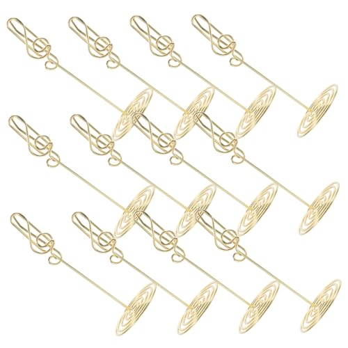 DONFAMDS 12 Stück Kreative Musiknoten Tischkartenhalter Vertikale Notizklammern für Hochzeiten Partys Büro Zuhause Goldene Farbgestaltung Stabil Vielseitig Einsetzbar DONFAMDS 12 Stück Kreative Musiknoten Tischkartenhalter Vertikale Notizklammern für Hochzeiten Partys Büro Zuhause Goldene Farbgestaltung Stabil Vielseitig Einsetzbar von DONFAMDS