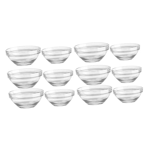 DONFAMDS 12Stücke Teiliges Transparente Ramekins Multifunktions Servierschalen für Dessert Snacks Pudding Hitzebeständig Stapelbar Design Jede DONFAMDS 12Stücke Teiliges Transparente Ramekins Multifunktions Servierschalen für Dessert Snacks Pudding Hitzebeständig Stapelbar Design Jede von DONFAMDS