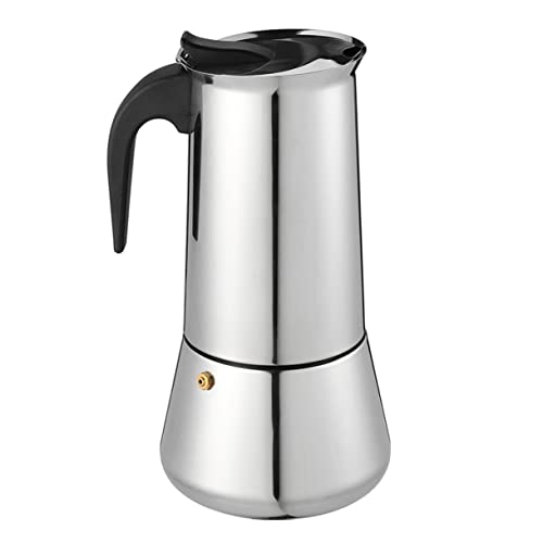 DONFAMDS 1Stück Espresso Kanne Kaffeekocher für Herdarten für Zubereitung von Köstlichem Espresso Langlebig und Sicher der Anwendung von DONFAMDS
