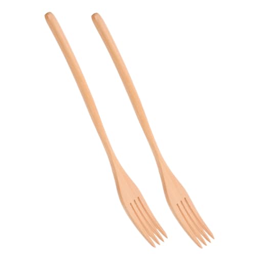 DONFAMDS 2 Stück Holzgabeln Handgefertigte Salat Obstgabeln aus Holz für Pasta Nudelgerichte Langlebig Vielseitig Einsetzbar DONFAMDS 2 Stück Holzgabeln Handgefertigte Salat Obstgabeln aus Holz für Pasta Nudelgerichte Langlebig Vielseitig Einsetzbar von DONFAMDS