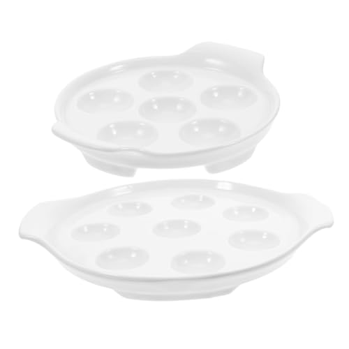 DONFAMDS 2 Stück Schneckenbackform Französischer Weiße Keramik mit Löchern mit Löchern für Meeresfrüchte und Pilzgerichte bei Feierlichkeiten Zuhause DONFAMDS 2 Stück Schneckenbackform Französischer Weiße Keramik mit Löchern mit Löchern für Meeresfrüchte und Pilzgerichte bei Feierlichkeiten Zuhause von DONFAMDS
