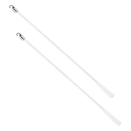 DONFAMDS 2 Stück Teiliges Fiberglas Jalousie Drehstab mit Langlebigem Legierungshaken Transparenter Blindstab zur Licht und Temperaturregelung Einfach zu Montierender Plissee Bedienstab von DONFAMDS