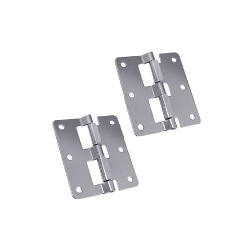 DONFAMDS 2 Stück Teiliges Geräuschloses Flachscharnier aus Robustem Metall für Koffer und Gepäck Langlebiges Rostfreies Zubehör zur Ersatzmontage Glatte Oberfläche Verschleißfest und von DONFAMDS