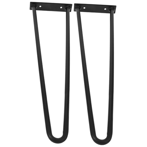 DONFAMDS 2 Stück Teiliges U förmiges Metallmöbelbein Höhe Robuste Ersatzbeine für Sofa Tisch Schrank Vielseitig für DIY möbel Modernes Dunkles Design Langlebig und Einfach zu Montieren von DONFAMDS