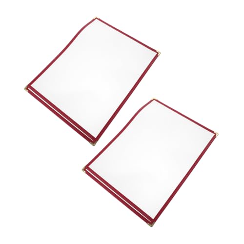 DONFAMDS 2 Stück Transparente Menühüllen PVC Schutzhülle Preislistenhalter für Restaurant Bar Vielseitig Wiederverwendbar Langlebig DONFAMDS 2 Stück Transparente Menühüllen PVC Schutzhülle Preislistenhalter für Restaurant Bar Vielseitig Wiederverwendbar Langlebig von DONFAMDS