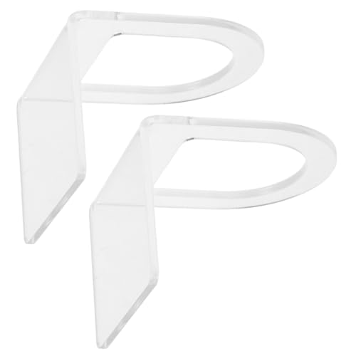 DONFAMDS 2 Stück Transparenter Geschirrbürstenhalter Aus Acryl Für Die Küche, Installieren Und Zu Entfernen, Multifunktionaler Scheuerbürstenhalter von DONFAMDS