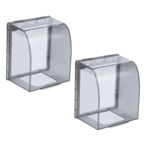 DONFAMDS 2 Stück Wasserdichte Steckdosen Schutzabdeckung Selbstklebend Transparente Aufputz Wand Steckdosenabdeckung für Badezimmer Kompakt Langlebig Platzsparend Robust DONFAMDS 2 Stück Wasserdichte Steckdosen Schutzabdeckung Selbstklebend Transparente Aufputz Wand Steckdosenabdeckung für Badezimmer Kompakt Langlebig Platzsparend Robust von DONFAMDS