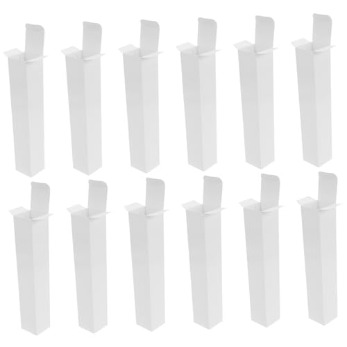 DONFAMDS 20 Stück Boxen Faltfächer-Geschenkbox Rave-Fan-Halter Fan-Hand Klappbare Handventilatoren Geschenkverpackung schmuckschatulle dekorative Fächerkisten Hand-Fan-Organizer Papier Weiß von DONFAMDS