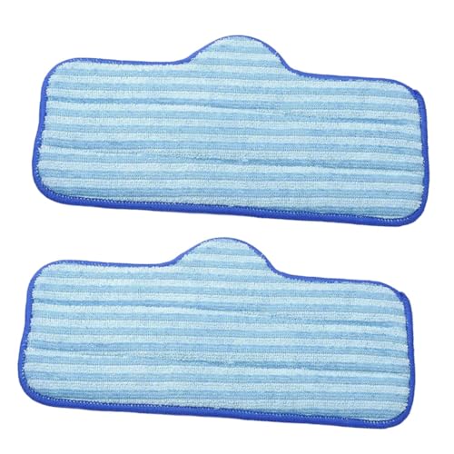 DONFAMDS 2Stücke Mikrofaser Wischmopp Ersatzpads Waschbare Flachmopp Pads für Effektive Bodenreinigung Kompatibel für Fliesen und Marmor von DONFAMDS