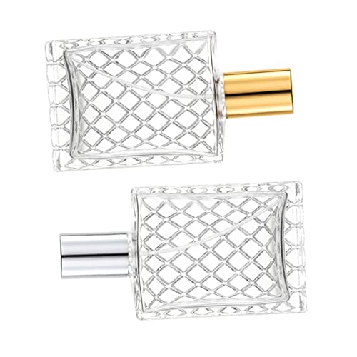 DONFAMDS 2stücke Parfümflasche Glas Leere Flasche Für Ätherisches Öl Lagerung Flasche Klare Parfümflasche Halter Für Ätherische Öle Sub-parfümflasche von DONFAMDS