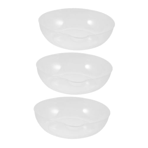 DONFAMDS 3 Stück Transparente Küchenwaage Wiegeschale aus Kunststoff mit Präzisen Messmarkierungen Großzügiger Kapazität Einfach zu Reinigen und Handlich für Digitales Abwiegen von von DONFAMDS