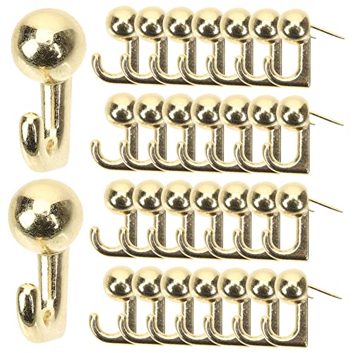 DONFAMDS 30 Stück Wandaufhänger Metall Robuste Bildaufhänger mit Push Pins für Verschiedene Anwendungen für Zuhause Büro und Geschäfte DONFAMDS 30 Stück Wandaufhänger Metall Robuste Bildaufhänger mit Push Pins für Verschiedene Anwendungen für Zuhause Büro und Geschäfte von DONFAMDS