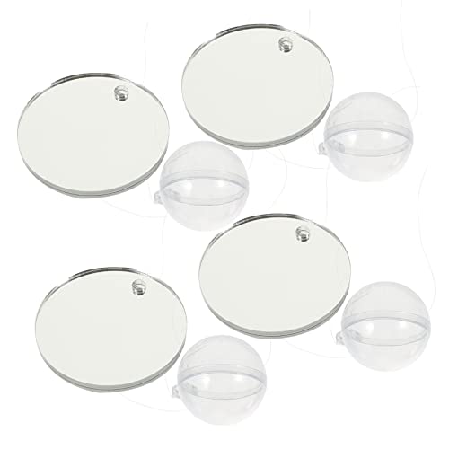 DONFAMDS 4 Stück Doppelseitige Betta Spiegel für Aquarien Hochwertige Tank Dekorationen für Betta Training und Aquarium Zubehör Mit Saugnäpfen zur Befestigung von DONFAMDS