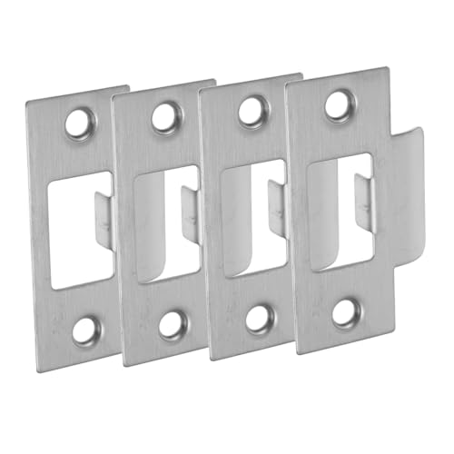 DONFAMDS 4 Stück Edelstahl Türschließblech Robustes Deadbolt Schließblech zur Türverstärkung Korrosionsbeständig Einfache Montage Geeignet für Außentüren Langlebige Schließblechplatte DONFAMDS 4 Stück Edelstahl Türschließblech Robustes Deadbolt Schließblech zur Türverstärkung Korrosionsbeständig Einfache Montage Geeignet für Außentüren Langlebige Schließblechplatte von DONFAMDS