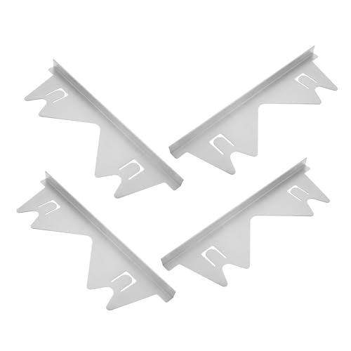 DONFAMDS 4 Stück Herdspaltabdeckung Verstellbar Teleskopisch für Gasherd und Küchenarbeitsplatte Langlebig und Modern Schützt vor Schmutz und Essen Einfache Teiliges von DONFAMDS