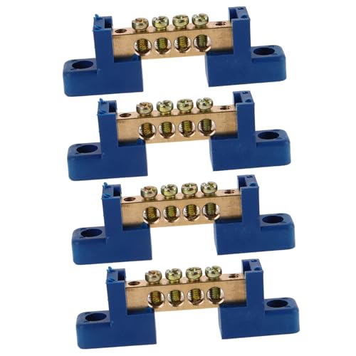 DONFAMDS 4 Stück Kupfer Erdungsschiene Verteilerklemmenblock Stabiles Kupferbusbar Erdungskit für Verteilerkasten Einfache Installation Vielseitig Einsetzbar für Elektrische Anlagen DONFAMDS 4 Stück Kupfer Erdungsschiene Verteilerklemmenblock Stabiles Kupferbusbar Erdungskit für Verteilerkasten Einfache Installation Vielseitig Einsetzbar für Elektrische Anlagen von DONFAMDS