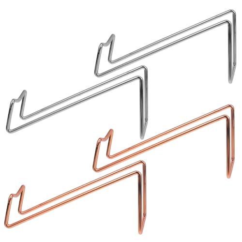 DONFAMDS 4 Stück Metall Weinflaschenhalter Moderner Flaschenständer für Rotwein Design Roségold für Zuhause und Weinsammler von DONFAMDS