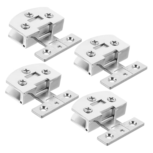 DONFAMDS 4 Stück Teiliges Glasscharnier für Dusch und Schranktüren Langlebige und Stabile Halterung Design für Badezimmer Geräuschloses Öffnen und Schließen Platzsparend und DONFAMDS 4 Stück Teiliges Glasscharnier für Dusch und Schranktüren Langlebige und Stabile Halterung Design für Badezimmer Geräuschloses Öffnen und Schließen Platzsparend und von DONFAMDS