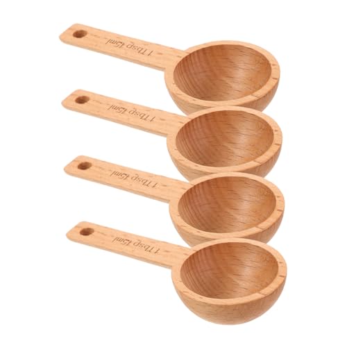 DONFAMDS 4 Stück Teiliges Kaffeeset Holz Kaffeelöffel Messlöffel aus Robustem Buchenholz für Kaffeebohnen Kaffeepulver und Tee Präzise Dosierung Kompakt und Tragbar DONFAMDS 4 Stück Teiliges Kaffeeset Holz Kaffeelöffel Messlöffel aus Robustem Buchenholz für Kaffeebohnen Kaffeepulver und Tee Präzise Dosierung Kompakt und Tragbar von DONFAMDS