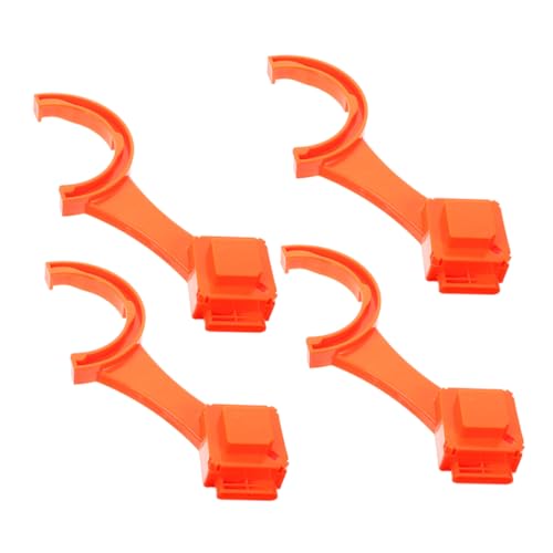 DONFAMDS 4 Stück Teiliges Rv Abwasserschlauch Werkzeug Universeller Schlauchanschluss Schlüssel für Einfache Verbindung und Trennung von Abwasserschläuchen Tragbar und Langlebig Orange von DONFAMDS