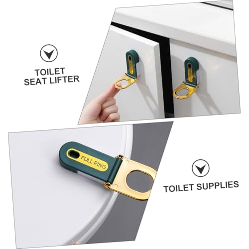 DONFAMDS 4 Stück Teiliges Toilettensitzheber Griff in Dunkelgrün Multifunktionaler Wc Deckelheber mit Ergonomischem Ring Hygienische Toilettensitz Abdeckung Einfach Anheben für Familien DONFAMDS 4 Stück Teiliges Toilettensitzheber Griff in Dunkelgrün Multifunktionaler Wc Deckelheber mit Ergonomischem Ring Hygienische Toilettensitz Abdeckung Einfach Anheben für Familien von DONFAMDS