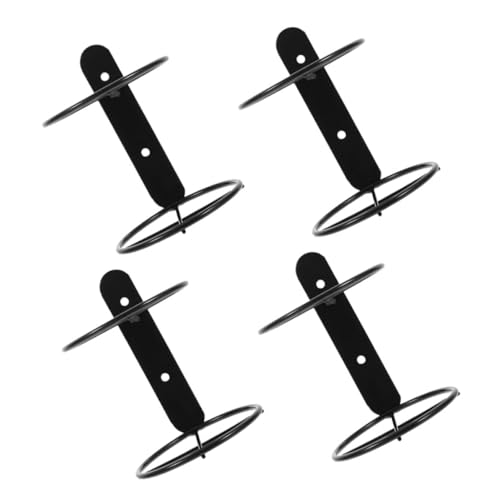 DONFAMDS 4Stücke Wandmontiertes Weinregal Freistehender Flaschenhalter aus Metall für Weinflaschen Langlebig für Esszimmer oder Barbereich DONFAMDS 4Stücke Wandmontiertes Weinregal Freistehender Flaschenhalter aus Metall für Weinflaschen Langlebig für Esszimmer oder Barbereich von DONFAMDS