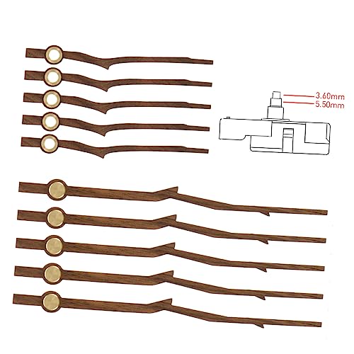 DONFAMDS 5 Sätze Holz DIY Uhrzeiger Ersatzset Teiliges für Uhrwerk Einfache Montage Langlebige Materialien Stilvolles Design Kompatibel mit Meisten Uhren für DIY Projekte DONFAMDS 5 Sätze Holz DIY Uhrzeiger Ersatzset Teiliges für Uhrwerk Einfache Montage Langlebige Materialien Stilvolles Design Kompatibel mit Meisten Uhren für DIY Projekte von DONFAMDS