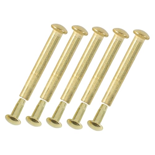 DONFAMDS 5 Satz Faltfächer-nagelzubehör Teile Für Tischventilatoren Großer Handfächer Faltlüfter Fans Reparieren Handgefertigte Teile Rave-handfächer Golden Rostfreier Stahl von DONFAMDS