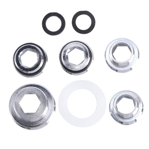 DONFAMDS 5 Stück Kupfer Wasserhahn Adapter Teilig Kompatibel mit Garten und Küchenarmaturen Dichtungsfest Vielseitig für Wasserfilter und Schlauchanschluss Langlebig und Auslaufsicher für von DONFAMDS