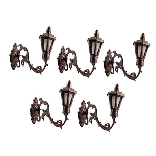 DONFAMDS 5 Stück Miniatur Wandlampe für Mikrolandschaftsdekoration Realistische Modellbau Beleuchtung für Puppenhäuser und Sandkasten Szenen Antik Warmes Licht DONFAMDS 5 Stück Miniatur Wandlampe für Mikrolandschaftsdekoration Realistische Modellbau Beleuchtung für Puppenhäuser und Sandkasten Szenen Antik Warmes Licht von DONFAMDS