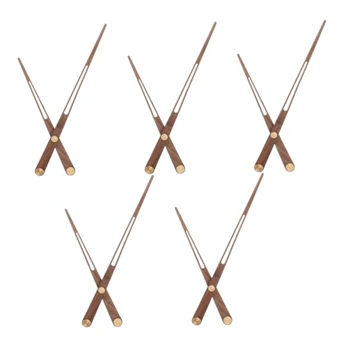 DONFAMDS 5 Stück Teiliges Holz Uhrzeiger Ersatzteile für DIY Uhrwerke Kompatibel Wanduhren Installieren Langlebig und Holzfarbe DONFAMDS 5 Stück Teiliges Holz Uhrzeiger Ersatzteile für DIY Uhrwerke Kompatibel Wanduhren Installieren Langlebig und Holzfarbe von DONFAMDS
