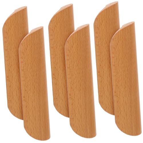 DONFAMDS 6 Stck Halbrunde Holzgriffe für Schränke und Kommoden Robuste Geschliffene Möbelgriffe aus Lackiertem Buchenholz Stilvolle Vintage Schubladengriffe für Küchenschränke und DONFAMDS 6 Stck Halbrunde Holzgriffe für Schränke und Kommoden Robuste Geschliffene Möbelgriffe aus Lackiertem Buchenholz Stilvolle Vintage Schubladengriffe für Küchenschränke und von DONFAMDS