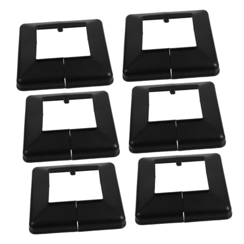 DONFAMDS 6 Stück Pfostensockel abdeckungen Schwarz Split Post Skirt aus UV beständigem Kunststoff Dekorative Geländer basisabdeckung für Holzpfosten für Terrassen Treppen und DONFAMDS 6 Stück Pfostensockel abdeckungen Schwarz Split Post Skirt aus UV beständigem Kunststoff Dekorative Geländer basisabdeckung für Holzpfosten für Terrassen Treppen und von DONFAMDS