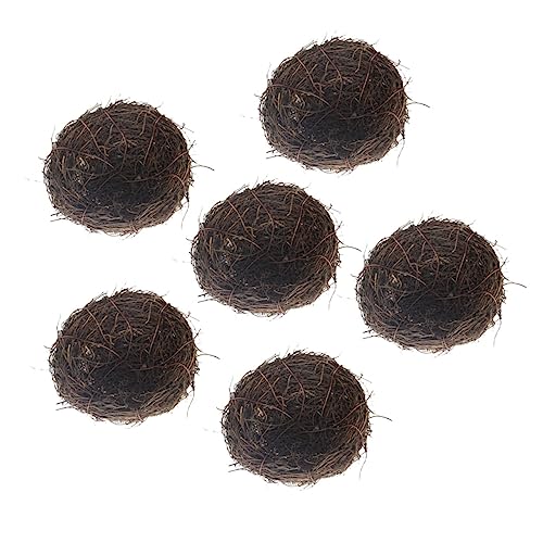 DONFAMDS 6 Stück Rattan Nest Dekoration Künstliches Nest Ornament für Ostern und Garten Handgefertigte Realistische für Fotografie und Innen Sowie Außendekoration DONFAMDS 6 Stück Rattan Nest Dekoration Künstliches Nest Ornament für Ostern und Garten Handgefertigte Realistische für Fotografie und Innen Sowie Außendekoration von DONFAMDS