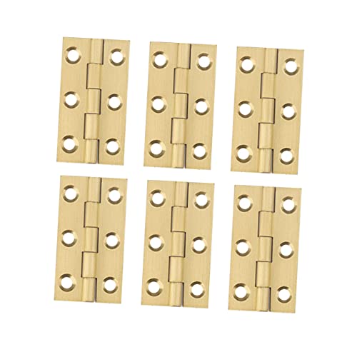 DONFAMDS 6 Stück Türscharniere Kupfer Robuste Geräuschlose Scharniere für Möbel und Türen für Schmuckkästen und Innentüren DONFAMDS 6 Stück Türscharniere Kupfer Robuste Geräuschlose Scharniere für Möbel und Türen für Schmuckkästen und Innentüren von DONFAMDS