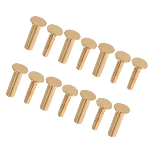 DONFAMDS 7 Paar Biege Nieten Messer Machen Griff Stifte Messergriff Griff Bolzen Nieten Schraubenverschluss DIY -material Für Cashly Nieterersatz von DONFAMDS
