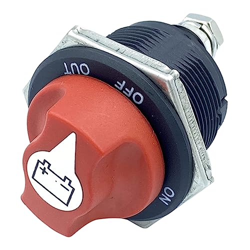 DONFAMDS Batterie Isolator Schalter Wasserdichter Trennschalter für Autos Wohnmobile und Boote Robust und Sicher Schützt Stromverlust und Korrosion DONFAMDS Batterie Isolator Schalter Wasserdichter Trennschalter für Autos Wohnmobile und Boote Robust und Sicher Schützt Stromverlust und Korrosion von DONFAMDS