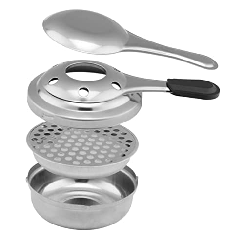 DONFAMDS Chaffer Tragbarer Alkoholbrenner mit Abdeckung Multifunktionale Kraftstoffbox für Outdoor für Heiße Töpfe und Teezubereitung Leicht und Kompakt von DONFAMDS