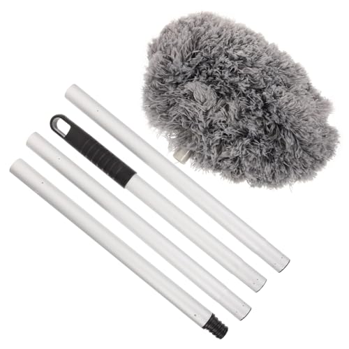 DONFAMDS Deckenventilator mit Verlängerungsstange Abnehmbarer Staubwedel für Hohe Decken und Möbel Flexibler Staubentferner für Effektive Graues von DONFAMDS