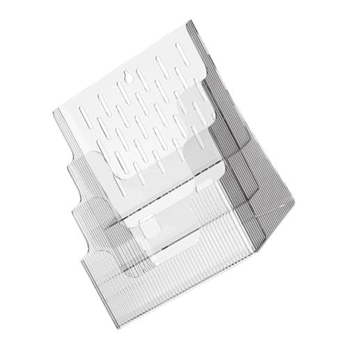 DONFAMDS Desktop-Informationsregal Ring Anstieg Zeigen Karte Rahmen Monitor schreibtischgestell tischregal Schreibtisch Ordner klarer Halter Zeitschriftenhalter für den Schreibtisch Plastik von DONFAMDS